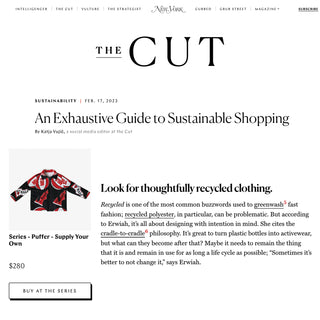 THE CUT | An Exhaustive Guide to Sustainable Shopping