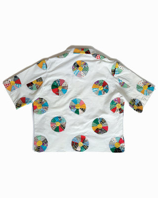 THE SHORT SLEEVED CHORE SHIRT - PINWHEELS