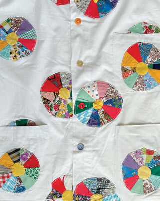 THE SHORT SLEEVED CHORE SHIRT - PINWHEELS