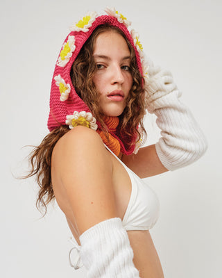 FLORAL BAMBU HOOD