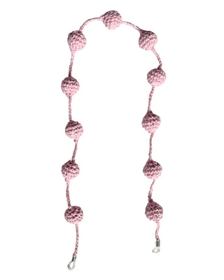 RAFFIA GLASSES CHAIN - SLIPPER PINK