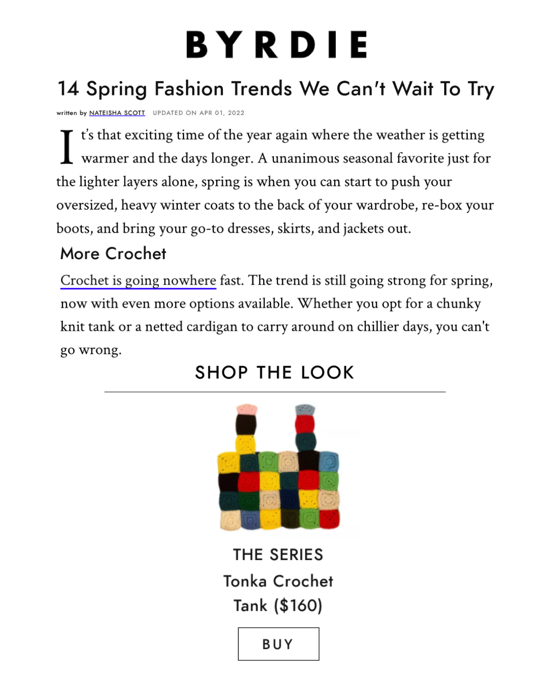 BYRDIE | 14 Spring Fashion Trends We Can't Wait To Try