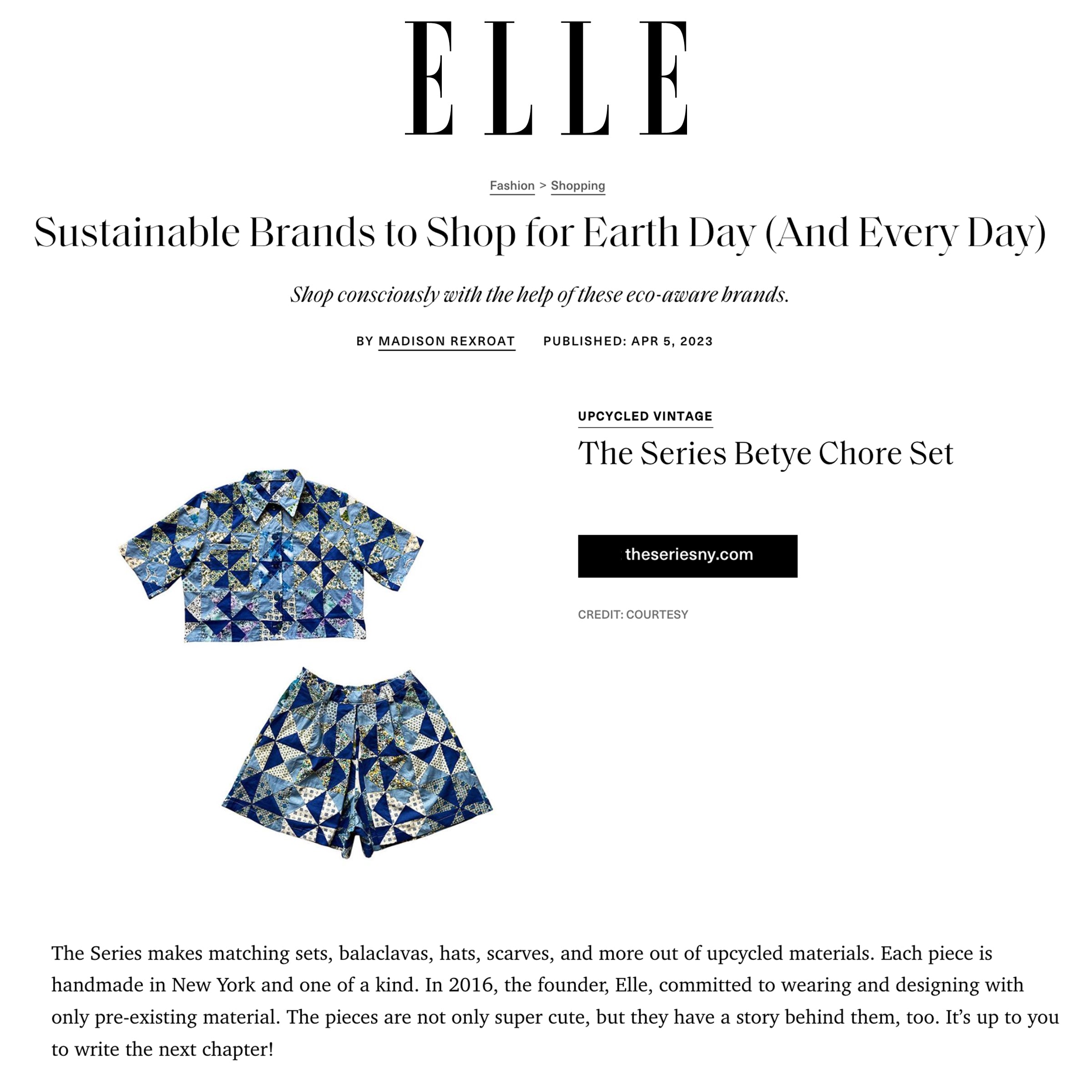 ELLE | Sustainable Brands to Shop for Earth Day (And Every Day)