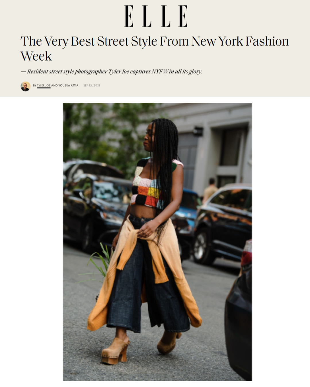 ELLE | The Very Best Street Style from New York Fashion Week