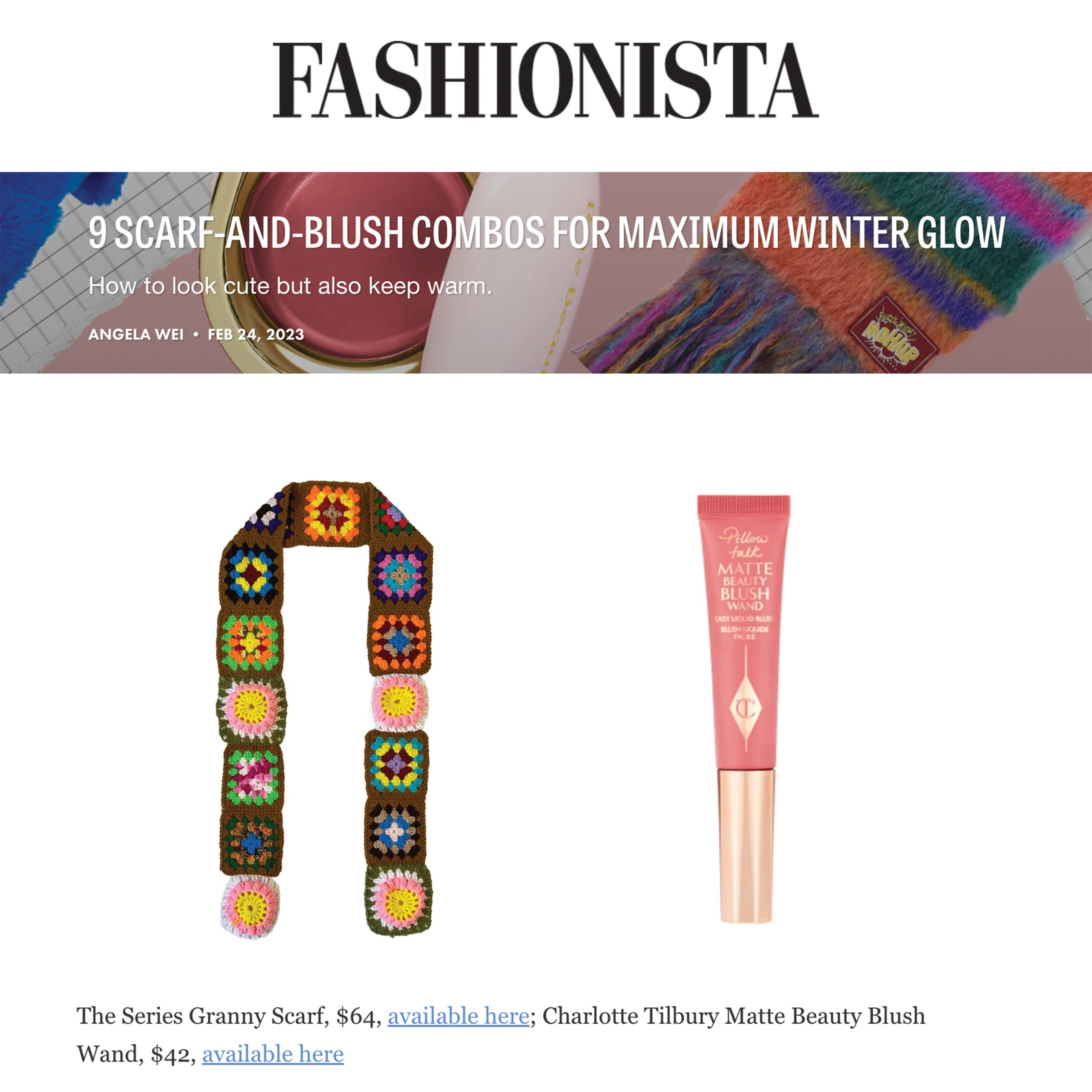 FASHIONISTA | SCARF-AND-BLUSH COMBOS FOR MAXIMUM WINTER GLOW