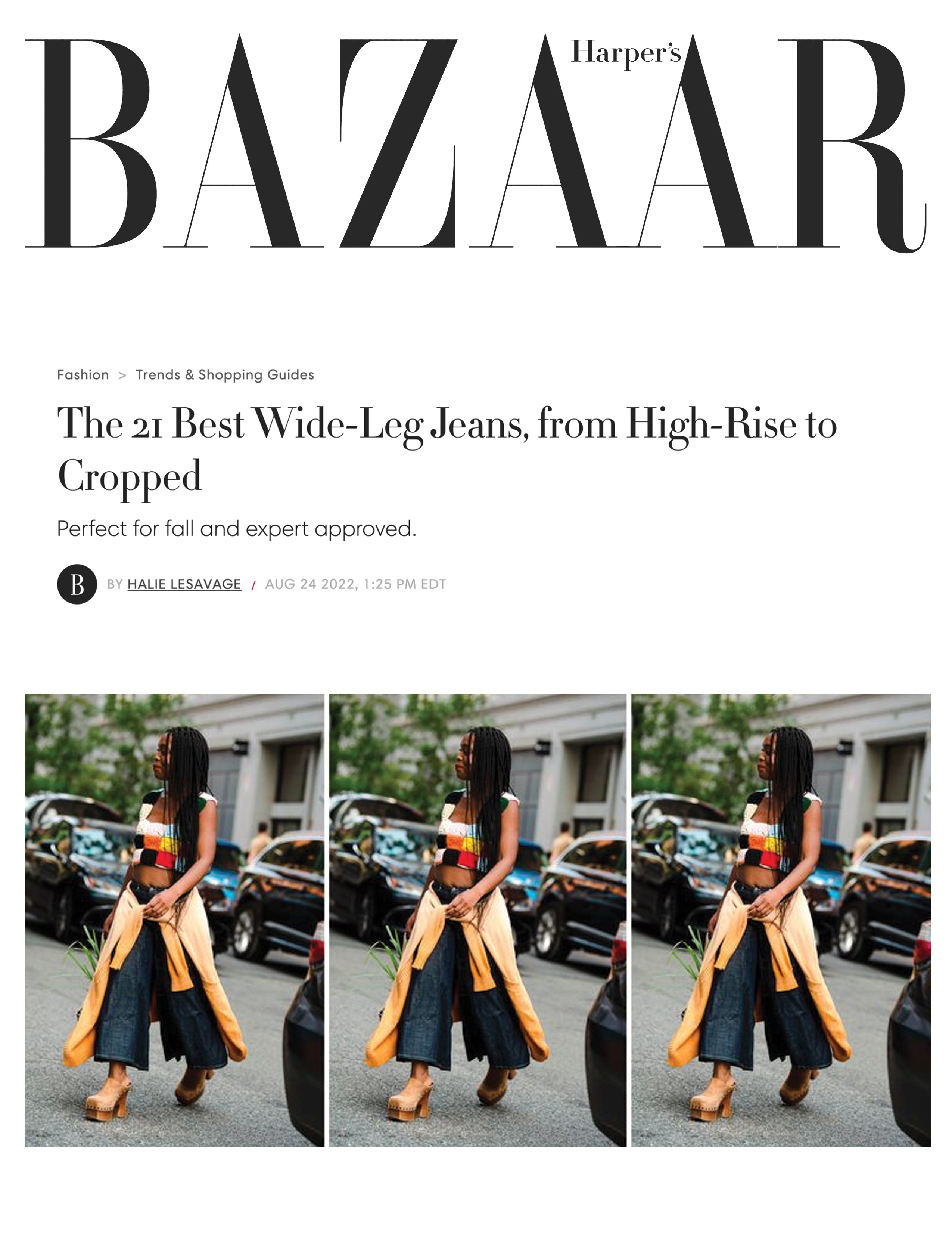 HARPER'S BAZAAR | The 21 Best Wide-Leg Jeans, from High-Rise to Cropped