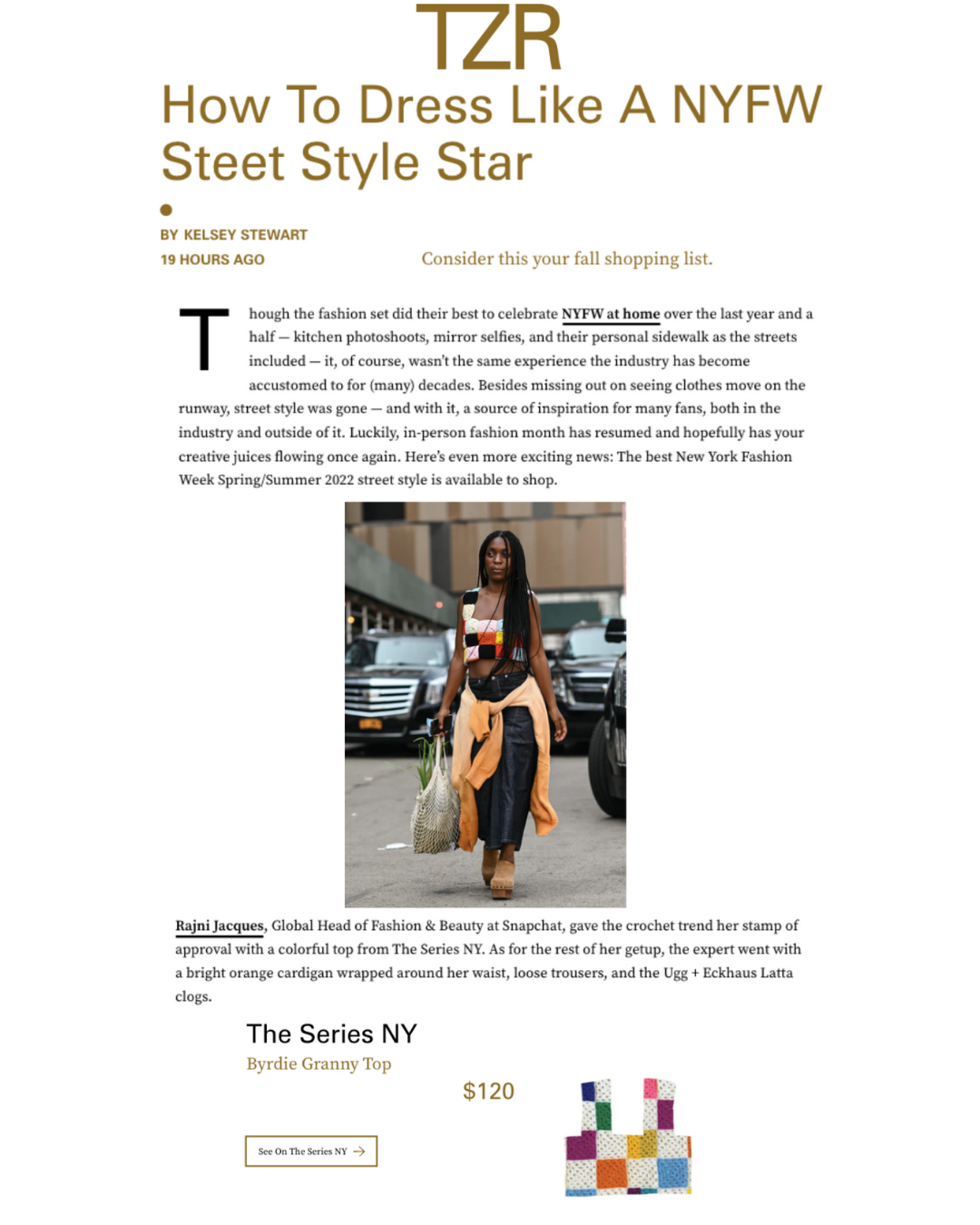 THE ZOE REPORT | How to Dress Like a NYFW Street Style Star