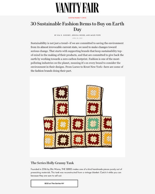 Vanity Fair | 30 Sustainable Fashion Items to Buy on Earth Day