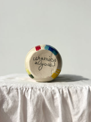 NINE PATCH QUILT VASE