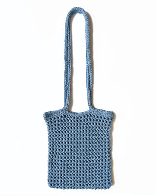 THE CROCHET MARKET TOTE - SKY BLUE